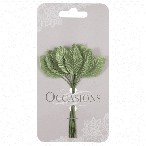 Occasions - Rose Leaves - Green - 20mm 1