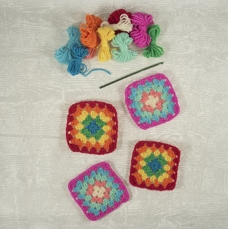 Trimits - My First Crochet Kit - Granny Squares 2