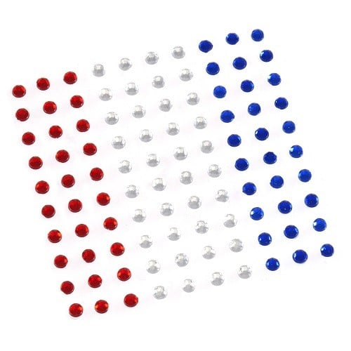 Trimits - Bling Bling - 3mm Diamantés - Red, White & Blue 1