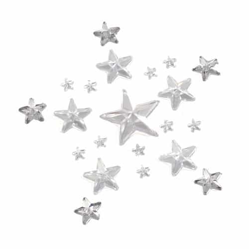 Trimits - Bling Bling - Stars - Assorted Sizes - Clear 1