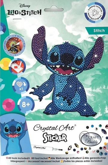 DIY Crystal Art Kits - A5 Sticker - Stitch 3