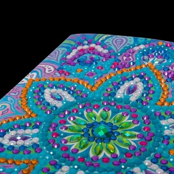 DIY Crystal Art Kits - Card Kit 10x15cm - Blue Mandala 2