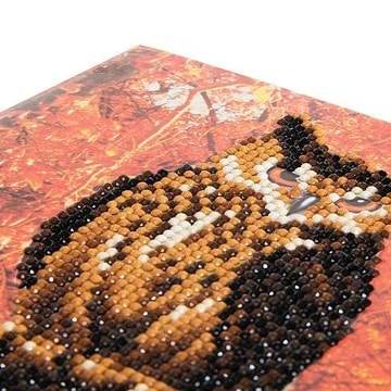 DIY Crystal Art Kits - Card Kit 18x18cm - Autumn Owl 2