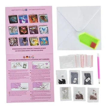 DIY Crystal Art Kits - Card Kit 18x18cm - Autumn Owl 4