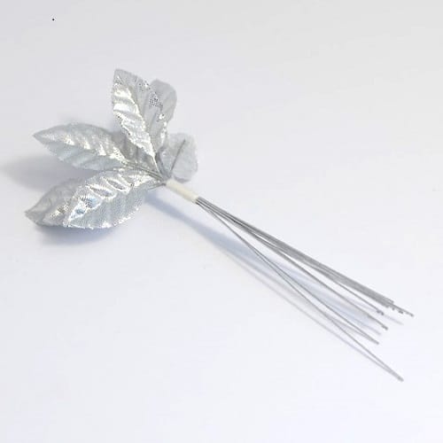 Occasions - Rose Leaves Metallic Silver 1